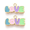 304 Stainless Steel Enamel Pendants STAS-T068-02A-1