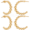 4Pairs 304 Stainless Steel Stud Earring EJEW-BBC0001-45-1