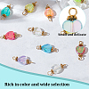 200Pcs 10 Colors Transparent Acrylic Pendants PALLOY-GO00013-3