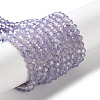 Baking Paint Transparent Glass Beads Strands DGLA-A034-J4MM-D03-1