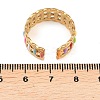 304 Stainless Steel Cuff Open Rings for Women LS-RJEW-I113-02G-03-5