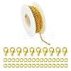 DIY Iron Cable Chains Necklace/Bracelets Jewelry Kits DIY-YW0010-78G-1