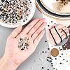 6 Colors Flat Round Handmade Polymer Clay Beads CLAY-PH0001-40B-02-6