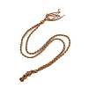 Braided Waxed Cord Empty Macrame Pouch Slider Necklace Making FIND-C061-01C-3