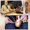 Flat Leather Craft Shoemaker Cord with Metal Rivet AJEW-WH0561-08A-5