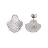 Non-Tarnish 304 Stainless Steel Earrings STAS-S125-08P-2