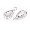 925 Sterling Silver Micro Pave Clear Cubic Zirconia Religion Pendants STER-N016-107P-2