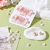 90Pcs 3 Colors Tricolor Opaque Resin Cabochons CRES-TA0001-44-7