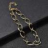 304 Stainless Steel Link Chain Bracelets for Women BJEW-A051-02G-3