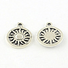 Sun Tibetan Style Alloy Pendants TIBEP-S295-54AS-RS-1