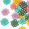 3D Printed Sunflower Charm Dangle Earring Making Kit for Girl Women DIY-OC0007-69-4