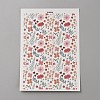 Flower Pattern Polymer Clay Water Transfer Paper DIY-WH0568-73A-1