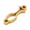 Ion Plating(IP) 304 Stainless Steel Hollow Connector Charms STAS-K270-34G-2