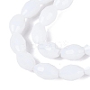 Opaque Solid Color Glass Beads Strands GLAA-N071-01A-C01-3