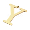 304 Stainless Steel Pendants STAS-C157-01G-Y-2