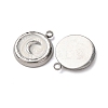 304 Stainless Steel Enamel Pendants STAS-P406-20P-2