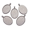 Alloy Pendant Cabochon Settings LS-PALLOY-A15657-N-NF-4