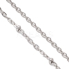 304 Stainless Steel Cable Chain Satellite Chain Slider Bracelet Making AJEW-JB01502-02-3