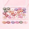 32Pcs 8 Colors AB Color Resin Rose Flower European Beads RESI-FS0002-04-9