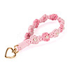 Cotton Braided Flower Pendant Decorations AJEW-TAC0030-032G-07-2