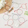 24Pcs 12 Colors Bohemian Braided Polyester Cord Bracelet Making MAK-SP0001-10-3
