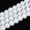Opaque Solid Color Glass Bead Strands GLAA-R095-P10mm-01-1