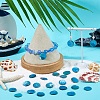 Natural Akoya Shell Dyed Disc Charms SHEL-WH0005-05B-6