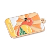 Tarot Alloy Enamel Pendants X-ENAM-A008-47KCG-07-2