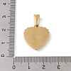 PVD Vacuum Plating 304 Stainless Steel Pendants STAS-R232-15D-G-3