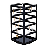 360 Degree Plastic Rotating Jewelry Organizer Display Stands EDIS-WH0022-11B-1