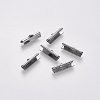 Non-Tarnish 304 Stainless Steel Ribbon Crimp Ends LS-X-STAS-S112-001F-P-2