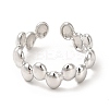 Non-Tarnish 304 Stainless Steel Oval Wrap Open Cuff Ring for Women RJEW-E063-15P-01-2