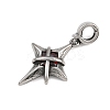 Star 316 Surgical Stainless Steel Cubic Zirconia Pendant Decoration STAS-Z165-16AS-B02-2