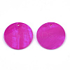 Natural Freshwater Shell Pendants SHEL-R022-01D-2