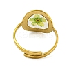 Brass Adjustable Rings for Women RJEW-G265-10G-4