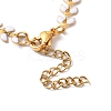 Enamel Ear of Wheat Link Chain Necklace NJEW-P220-02G-05-3