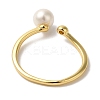 Round ABS Plastic Pearl Finger Rings RJEW-L123-002G-3