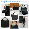 U shape Imitation Bamboo Stick Resin Bag Handles PURS-WH0005-08B-WH-6