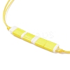 Glass Seed Link Bracelet BJEW-JB08894-01-5