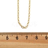 Brass Cable Chain Necklaces for Women NJEW-D302-20G-5