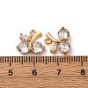 Brass Micro Pave Cubic Zirconia Pendants KK-Z112-10G-3