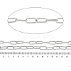 Tarnish Resistant 304 Stainless Steel Paperclip Chains CHS-F012-05P-2