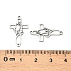 201 Stainless Steel Religion Hollow Praying Hand Cross Links Connector Charms STAS-K310-03P-3