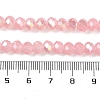 Baking Electroplate Glass Beads Strands DGLA-A039-J8mm-B08-4