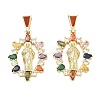 Religion Brass Pave Cubic Zirconia Pendants CU-CBA83A6-01A-G01-1