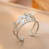 304 Stainless Steel Cuff Rings FS-WG2A607-10-1