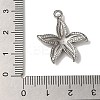 Non-Tarnish 304 Stainless Steel Pendants STAS-M017-06P-3