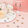 12Pcs 2 Colors Alloy Micro Pave Cubic Zirconia Charms FIND-BBC0003-42-4