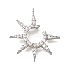 Brass Micro Pave Cubic Zirconia Pendants KK-Q035-07P-1