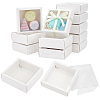 Square Paper Biscuit Boxes with Clear PVC Window LS-CON-WH0098-16A-02-1
